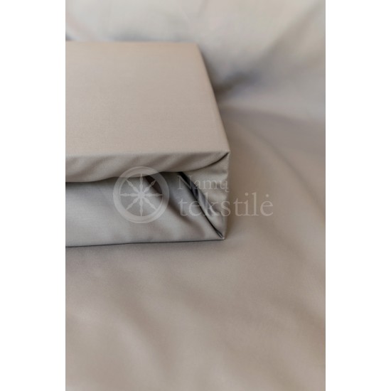 Satin fitted sheets (TAUPE)